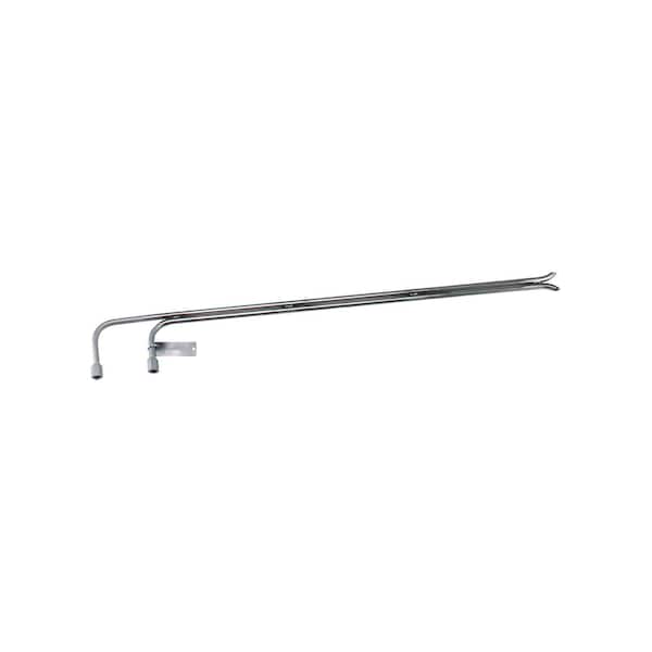 "S" type stainless steel Pitot tube, 18" insertion length.